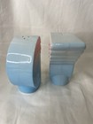 Vtg Pelzman Designs Vandor 1979 Ceramic Salt   Pepper Set  wings   Stars 