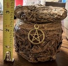 Black Salt Wiccan   Pagan Protection Ritual Salt  3oz In Hand Made Storage Jar 