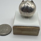 Vtg 800 Silver Peach Box Hinged Trinket Pill Case 13 94 Grams
