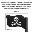 Car Antenna Topper Pirate Flag Skull Car Accessories  Antenna Topper Ball Dec   