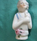 Half Doll Figurine Porcelain For Pin Cushion Lady Figure Japan Vintage