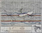 1868 Mitchell World Map - Hyetographic Rain Chart - Tropical Zone India Equator