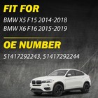 3pcs Interior Door Handle Pull Protective Cover For Bmw X5 F15 X6 F16 2014-2018