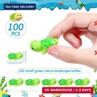 100 Pcs Miniature Resin Sea Turtle Figurines Mini Tiny Turtle Statues For Garden