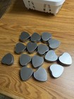 Lot Of 15 Heart Shaped Empty Metal Cases For Candles D  cor Spices Crafting New