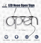 Open Signs For Business led Neon Open Sign 16x6 Inch Lighted Sign For Restaurant