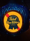 Vintage 1964 Pabst Blue Ribbon Beer Pbr Hanging Lamp Light Poker Bar Pub Sign