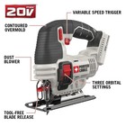 Porter-cable Pcc650b 20v Max Cordless Variable Speed Keyless Jigsaw Tool Only
