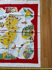 New Jersey Map And Attractions On A Cotton Tablecloth banner