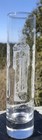 Vintage Liberty Memorial Kansas City Mo Etched Glass Souvenir Wwi Vase