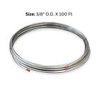 Stainless Steel Tubing Coil  Type 304 - 3 8  Od X  020  100 Ft