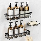 Shower Caddy  3 Pack Shower Shelves For Inside Bathroom  Rustproof Adhesive