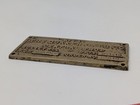 1919 Quaker Oats Co Brass Builders Plate Cedar Rapids Ia Joliet Il Cereal Mill