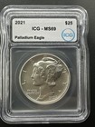 Icg Ms69   2021  25  9995 Palladium Eagle 1 Oz Icg Ms 69   Superb Gem Bu