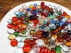 200 Multi Color Flat Glass Marbles  Vase Fillers Aquarium Decorative Beads