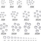 Crystal Ab Rhinestones Flat Back Clear Strass Stones For Nail Art   Us Seller