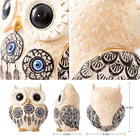 Owl Statue Home Decor Cute Owl Figurine For Living Room Decoration Handmade Gift