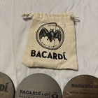Bacardi Rum Wooden Drink Coaster Set Of 3