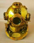 Antique Finish Boston Marine Scuba Mark V Us Navy Divers Diving Helmet Handmade