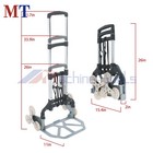 Portable Hand Truck Dolly 180lbs Aluminum Folding Stair Climbing Cart With Wheel
