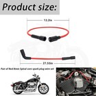 Pair Of Red Spark Plug Wire For Harley Davidson Sportster Xl 883 1200 2007-2017