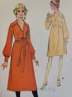 Dress 14 Mccalls 2642 Sewing Pattern Cut Mccall s High Waisted V Neck Vtg 70s