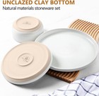 Dinnerware Dishes Sets For 4  12 Piece Stoneware Plates And Bowls Sets  Kitchen