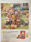 Box Of Puppies Friskies Dog Food Vintage 1955 Magazine Print Ad