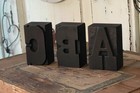 Abc Wood Type Wooden Printing Blocks Letterpress Typography Old Vintage Printer 