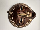 African Tribal Mask Made In Ghana 7    Brown Bird Face Vintage Hand Carved
