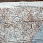Wwii Silk Aaf Escape Map Vladivostok 1944 Nk52 Other-side Keijo 1943 Nj52