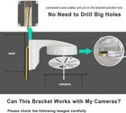 Witi 4 7 Inches Wall Mount Bracket For Dome Security Camera deep Base Junction B
