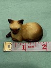 Vintage Ceramic  Hagen Renaker Siamese Lying 2  Cat Figurine
