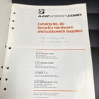 Security Hardware And Locksmith Supplies Vintage Magazine Print Catalog No 80