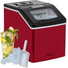 Deco Chef Countertop Portable Ice Maker For Home Or Office  40 Lb day  Red