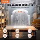 Vevor Universal Forklift Seat Adjustable Tractor Seat With Seatbelt Armrests