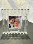 Vtg  Mikasa Glamour S 3 Crystal Glass 4  X 4  Picture Frames