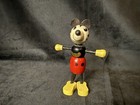 Vintage 1930s Wooden Mickey Mouse Pie Eyed Toy Figurine Rare