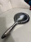 Vintage Antique Silver Plated Hand Held Vanity Mirror