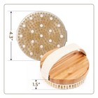 Boar Hair Exfoliating Wooden Bath Shower Body Back Dry Skin Brush Spa Scrubber