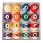 2-1 4  Standard Regulation Size Billiard Balls Set 16 Pool Table Swirl Balls Set