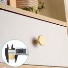 Gold Cabinet Knobs  8pcs Brushed Brass Round Kitchen Cabinet Hardware Pulls Knob