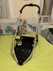 Phil   Teds Vibe Vv2 Baby Stroller Black Frame 2nd Seat Only Front Wheel Sold As