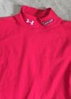 Under Armour Coldgear Firm Compression Mock Neck Long Sleeve Red Shirt L