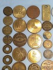 Mixed Lot Of 76  Rare Antique   Vintage Circulated Trade Tokens 1890s-1950s