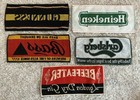 Beer Gin Bar Towels 18    X 8    Carlsberg Bass Guinness Heineken Beefeater Lot Of 5