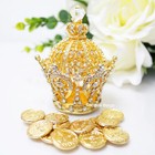 Wedding Ceremony Arras De Boda Elegant Gold Crown Box 13 Unity Coins Bridal Gift