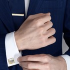 Mens Metal Necktie Tie Bar Clasp Clip Cufflinks Set  Shirt Wedding Party Gift