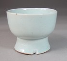 A Very Fine beautiful Korean White Glazed high Footed Bowl-19th C 