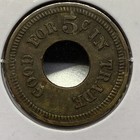California San Francisco Automatic Machine Co Good For 5 Cent Brass Trade Token 
